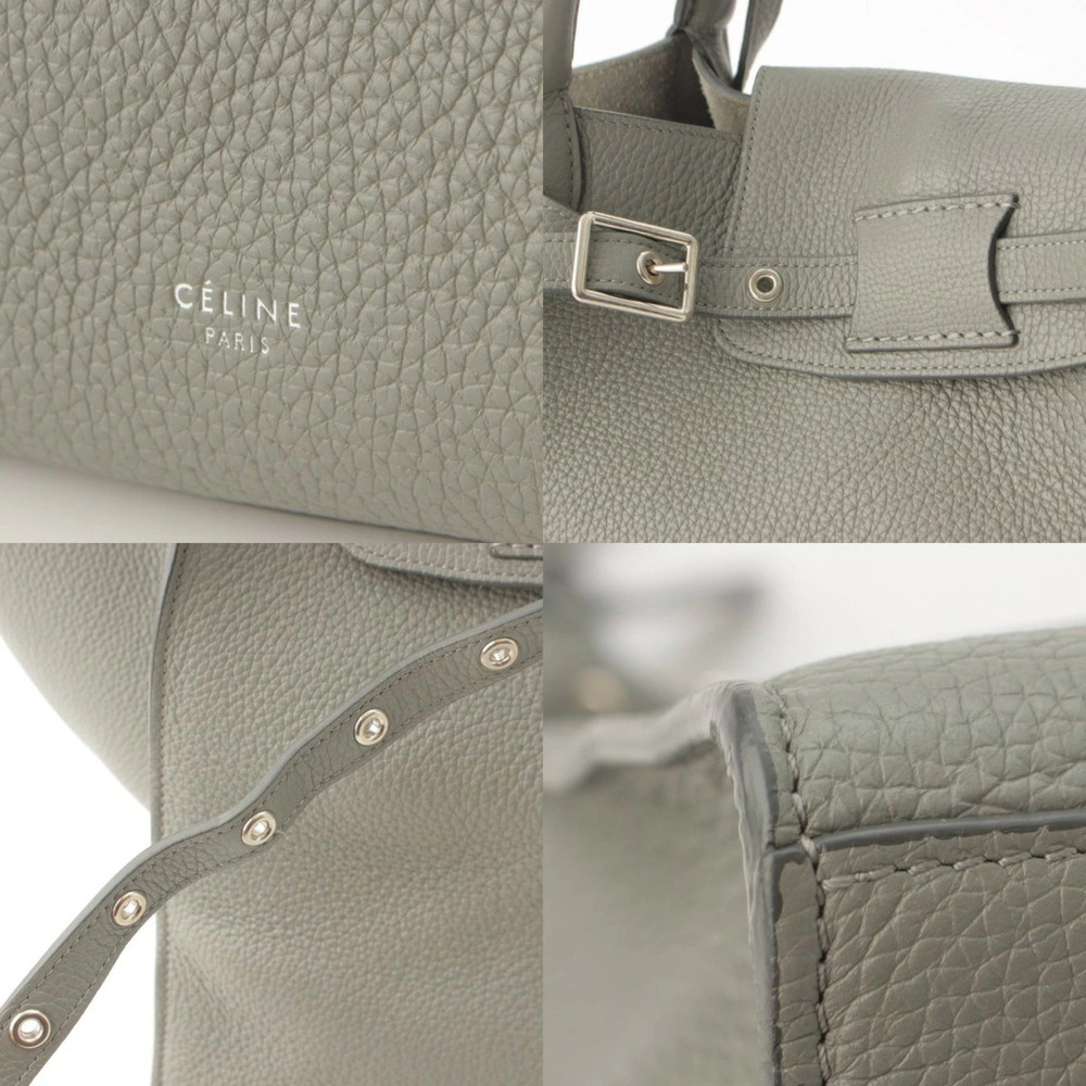 Celine Bag Leather Handbag Gray - Picture 7 of 8